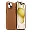 Кожаный чехол-панель для Apple iPhone 15 Plus, FAKE Leather Case, коричневый, искусственная кожа, премиальный, противоударный, защита всего корпуса, с мягкой подкладкой, поддержка MagSafe и беспроводной зарядки, ArmorStandart (ARM76294) - миниатюра 3