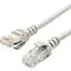 Патч-корд Atcom литий, UTP, RJ45, Cat.5e, 2m, сірий (4963) - мініатюра 1