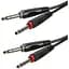 Готовый аудиокабель 2xJack 6,3 stereo - 2xJack 6,3 stereo Roxtone RAC-C200-L03 0,3 м - миниатюра 1