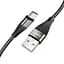 Кабель Hoco X57 Pisces Cable USB to Type-C 2,4A 1m Black - мініатюра 1