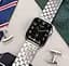 Браслет BeWatch для Apple Watch series 3/4/5/6 із шириною корпусу 38/40мм Quadro сталевий Сріблястий (1024405) - мініатюра 4