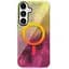 Чехол TPU Shiny Mountain (MagFit) для Samsung Galaxy S24 Yellow / Pink - миниатюра 1
