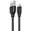 Кабель Remax RC-138m 2.4A MicroUSB Cable Black - мініатюра 1