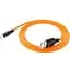 USB Cable Hoco X21 Silicone Lightning Black/Orange 1m - мініатюра 3