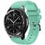 Силіконовий ремінець Watchbands для Samsung Gear S3 Samsung Galaxy Watch 46mm Silver - бірюзовий (WB001TURQUOISE) - мініатюра 1