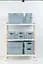 Кошик Idea Home Pyramid з кришкою 2.8 л 24x18.3x8.5 см блакитний (00637 Blue) - мініатюра 3