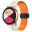 Силіконовий ремінець Classy для Smart Watch 20mm White / Orange - мініатюра 1