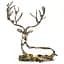 Декоративна фігурка Yiwu Lying Deer 20х8х25 см металева статуетка колекційна для дому декор напівпрозора HP-7-16 - мініатюра 5