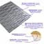 3D панель Sticker Wall самоклеюча кладка 770х700х5мм Срібло 034 SW-00000217 - мініатюра 2
