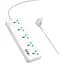 Подовжувач мережі Hoco AC13A на 5 розеток 3USB/1Type-C 10A 250V 1.5 м 2500W білий - мініатюра 2