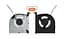 Вентилятор Lenovo кулер (GPU Fan 12V) для моделей ноутбука LOQ 15IRH8 (82XV), 16IRH8 (82XW) (DFSCL42P065934) - мініатюра 1
