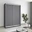 Шкаф-купе двухдверный MebelStar Комбо AL 2ДСП 150x60x210 см Антрацит (MBS-2702) - миниатюра 1