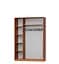 Шкаф-купе двухдверный MebelStar Стандарт AL 2 Зеркала 140x60x210 см Антрацит (MBS-2526) - миниатюра 2