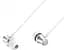 Навушники з мікрофоном Borofone BM29 Sound edge universal earphones with mic Silver - мініатюра 1