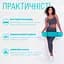 Коврик для йоги и фитнеса TPE+TC 6 мм двухслойный мятный-черный EasyFit fit0025085 - миниатюра 2