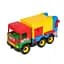 Машинка Tigres Middle Truck Мусоровоз 42 см красная с желтым (39224) - миниатюра 2