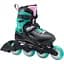 Ролики Rollerblade Fury 33-38 Black/Teal (1012-07373500-3C1-33-38) - миниатюра 1