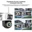 IP-камера уличная с двойным объективом XON SmartCam Wi-Fi 1080P (SCWEW22VW 3701) Белая - миниатюра 2