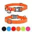 Нашийник для собак водостійкий Waudog Waterproof з QR-паспортом пластикова пряжка-фастекс Ш 25 мм Д 34-49 см помаранчевий - мініатюра 2