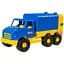 Машинка Tigres City Truck Сміттєвоз синя з жовтим (39399) - мініатюра 1