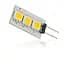 Лампа Brille світлодіодна LED G4 0.6W 3 pcs WW LF AC12V SMD5050 - мініатюра 3