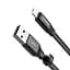 Кабель Baseus Two-in-one Portable Cable USB to Lightning + MicroUSB 2A 0.23m CALMBJ-01 Black - миниатюра 2