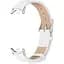 Шкіряний ремінець Mijobs для фітнес браслета Xiaomi Smart Band 9 White Silver - мініатюра 1