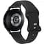 Браслет Eight для Samsung Gear Sport - чорний ширина кріплення 20мм силікон Watchbands (W41-0WB44198597) - мініатюра 1
