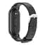 Шкіряний ремінець Mijobs для фітнес браслета Xiaomi Smart Band 9 Black - мініатюра 3
