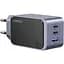 Зарядний пристрій 3xUSB 65W (2xUSB-C+USB-A) Gan Nexode Fast Charger Сірий X553 Ugreen - мініатюра 1