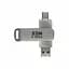 Флеш-накопитель XON FlashDrive DuoConnect 256GB (USB 2.0 + USB Type-C) Серый (FX2DR256MS 4081) - миниатюра 1