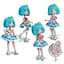 Детская кукла "Красавица Пинк" 4SF Manga Dolls HKTF0300 серии "Hello Kitty" - миниатюра 8
