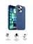 Силиконовый чехол для Apple iPhone 13 Pro, ICON2 Case, синий, противоударный, панель, защита всего корпуса, матовая поверхность Soft Touch, выступает над дисплеем, совместим с защитными стеклами и пленками, с микрофиброй, ArmorStandart (ARM60486) - миниатюра 3
