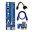Райзер QUBE PCI-E x1 to 16x 60cm USB 3.0 Cable SATA to 6Pin Power PCE164P-NO3 ver 009S - миниатюра 1