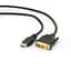 Шнур HDMI-DVI Hi-Fi метал з фільт у блістері gold 5 м - мініатюра 1