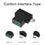 Адаптер Vention USB - USB Type-C + micro USB V 3.0 (F/M) Black (CDIB0) - миниатюра 1
