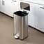 Ведро для мусора MBM My Home с крышкой и педалью 30 л серый (BIN-15 30L SS) - миниатюра 11
