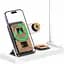 БЗП Usams US-CD195 15W 4in1 Wireless Charging Holder With Table Lamp White - мініатюра 3