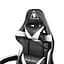 Кресло геймерское Kruger & Matz GX-150 с подставкой для ног Black/White - миниатюра 4