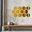 Дзеркальний декор Wall Sticker SW-00002518 акриловий самоклеючий 150х175 мм 12 шт. золото - мініатюра 6
