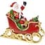 Статуетка декоративна Bona "Санта в Санях" 25х11х20,5 см dec0008531 - мініатюра 1