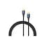 Кабель мультимедійний HDMI M to HDMI M 1.5m 8K cotton braided blue Vention (ALGLG) - мініатюра 2