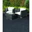 Покриття для підлоги MultyHome Cosmopolitan декоративне рифлене 30х30 см 6 шт. сіре (55018) - мініатюра 4