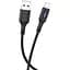Кабель Hoco U79 Admirable smart power off charging data cable for iP Черный - миниатюра 1