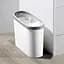 Ведро для мусора MBM My Home узкое без крышки 10 л белое (BIN-08 10L WHITE) - миниатюра 6