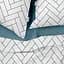 Комплект постельного белья Cosas Geometry CS2 Семейный белый (ParquetWhite_El-Sky_160x2) - миниатюра 3