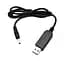 Кабель живлення USB 5V - DC 5V (3.5x1.35 мм), чорний, 1 м, Dynamode - мініатюра 1