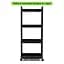 Етажерка Wall Sticker SW-00002108 мобільна чотириярусна універсальна пластикова 41х25х101 см чорна - мініатюра 3