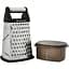 Тертка чотирьохстороння KitchenAid Universal з контейнером чорна (KQG300OSOBE) - мініатюра 5