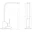 Смеситель кухонный Adamant SA-02 Light Gray - миниатюра 6